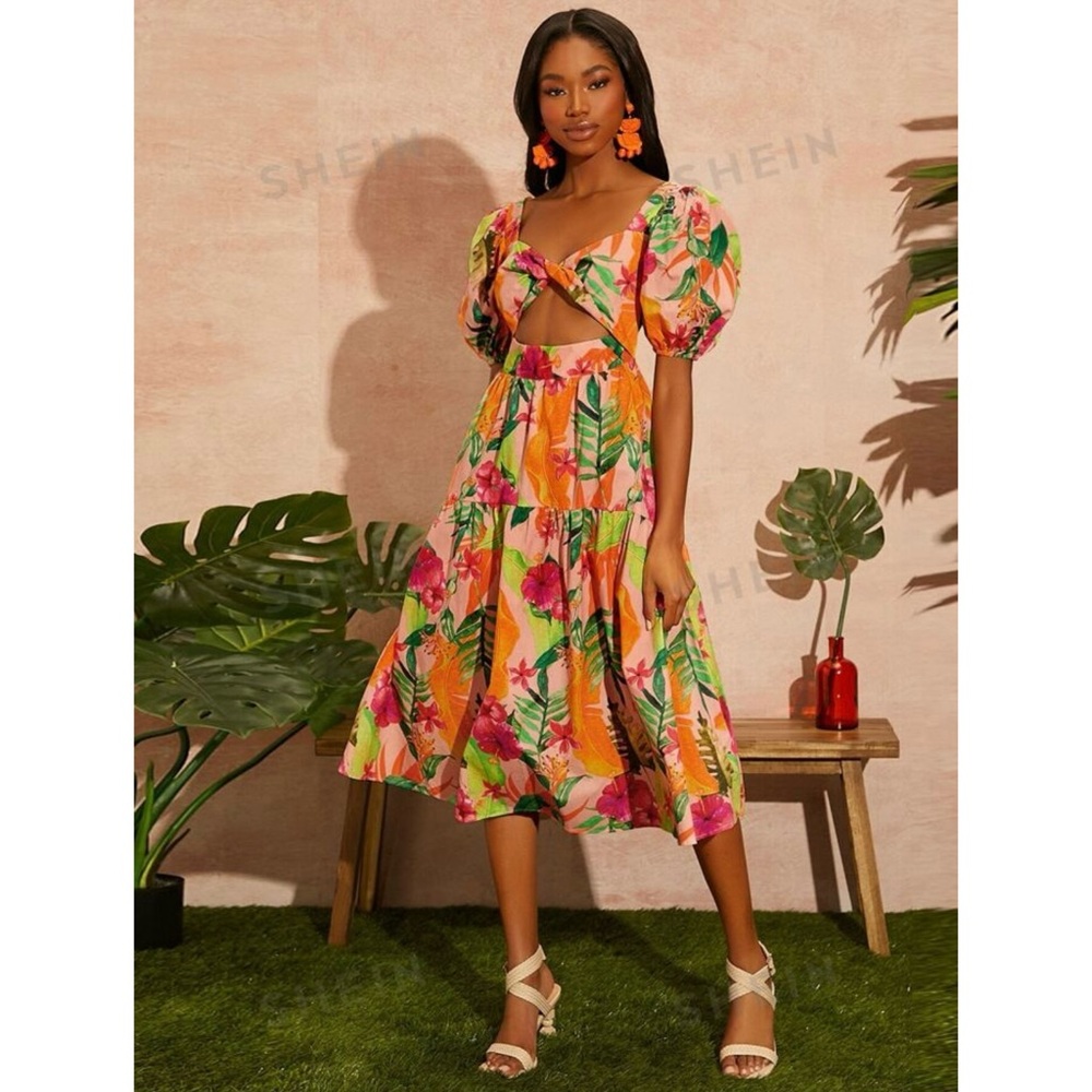 Tropical dress 🌺🍃